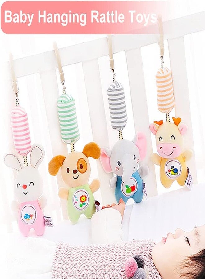 SMILE BABY Plush Hanging Toy Rattles for Crib and Stroller Keep Your Baby Entertained and Engaged. Soft, Colorful, and Safe, They Stimulate Sensory Development and are Perfect for Playtime Fun (Deer) - Image 2